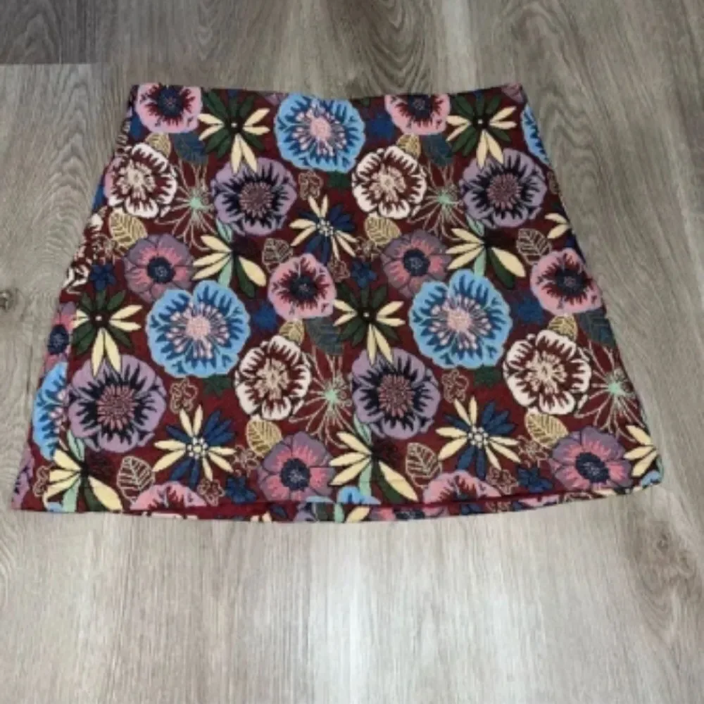 Floral Print 70's Aesthetic High Waisted Mini Skirt